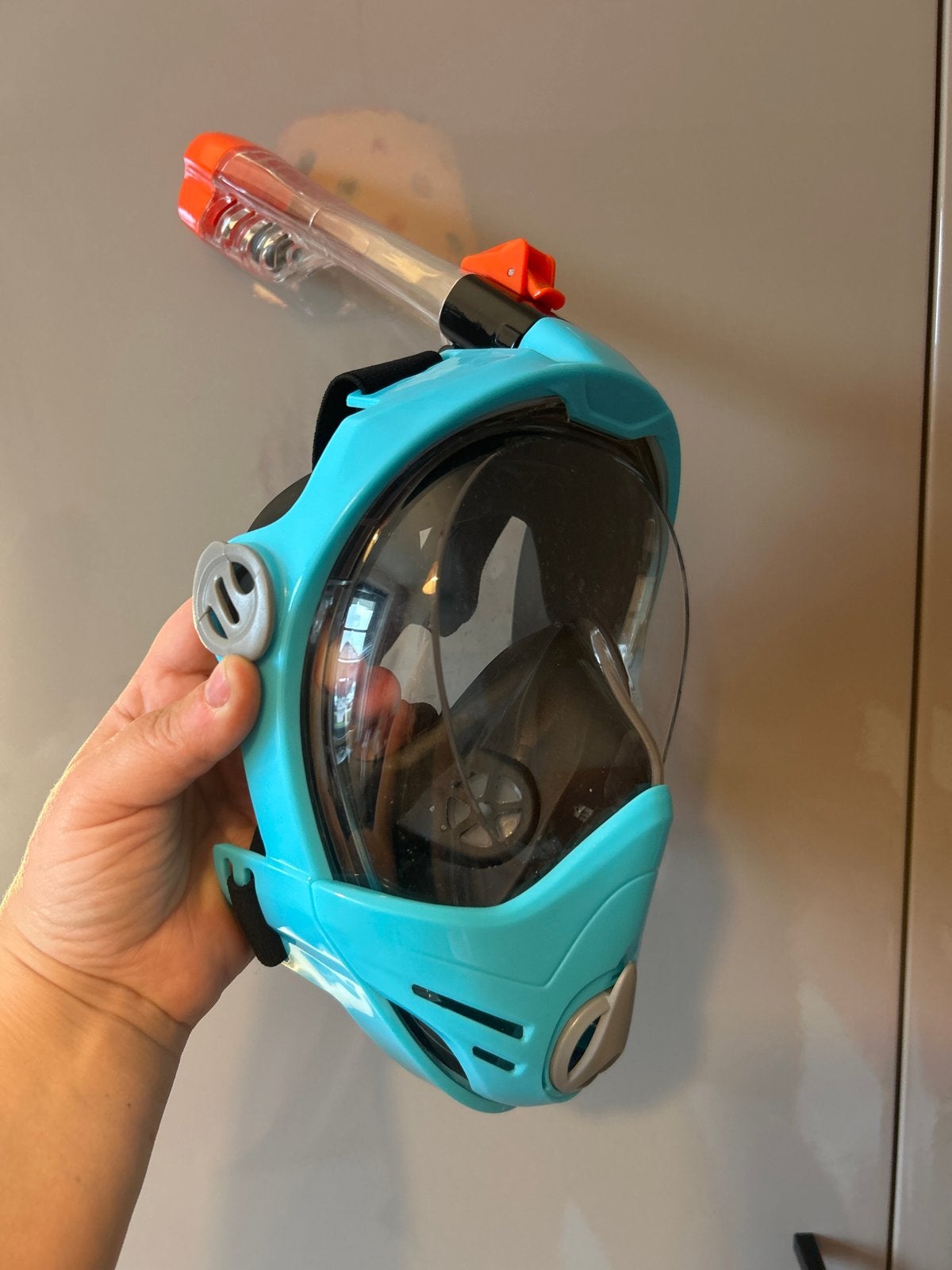 Snorkelmasker Volgelaatsmasker Duikbril - Aqua, Watersport en Boten, Ophalen of Verzenden, Gebruikt, Duikbril of Snorkel