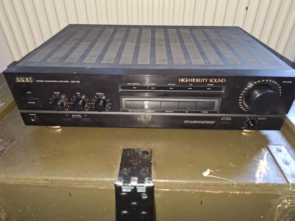 Akai AM-06 Stereo Geïntegreerde Versterker - High Fidelity, Ophalen of Verzenden, Gebruikt, Overige merken