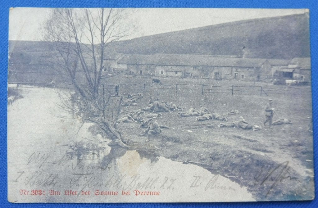 WO1 Duitse veldpost/feldpost Somme, Peronne 1916, Verzamelen, Militaria | Algemeen, Verzenden, Landmacht, Duitsland, Overige typen