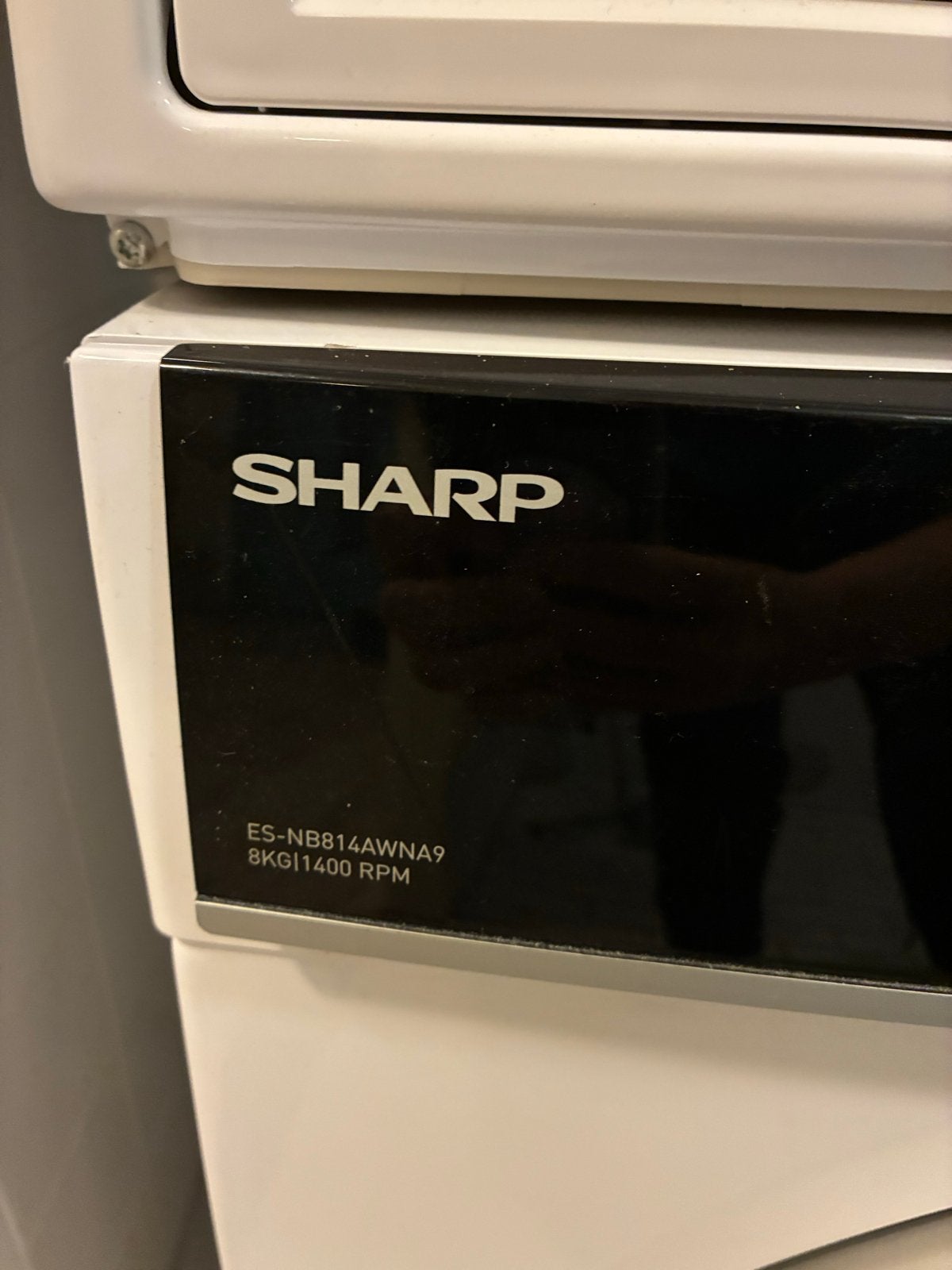 Sharp ES-NB814AWNA9 Wasmachine 8kg 1400 RPM, Witgoed en Apparatuur, Wasmachines, Ophalen, 1200 tot 1600 toeren, 8 tot 10 kg, Zo goed als nieuw