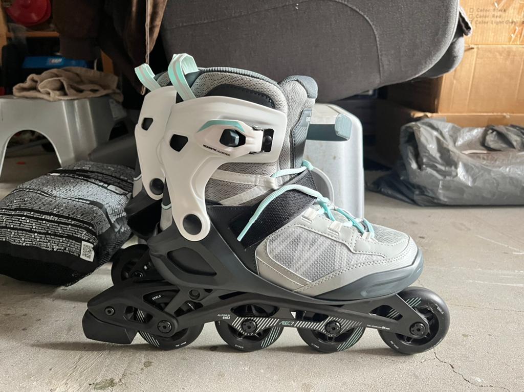 Skeelers+bescherming, Overige merken, Ophalen of Verzenden, Zo goed als nieuw, Inline skates 4 wielen