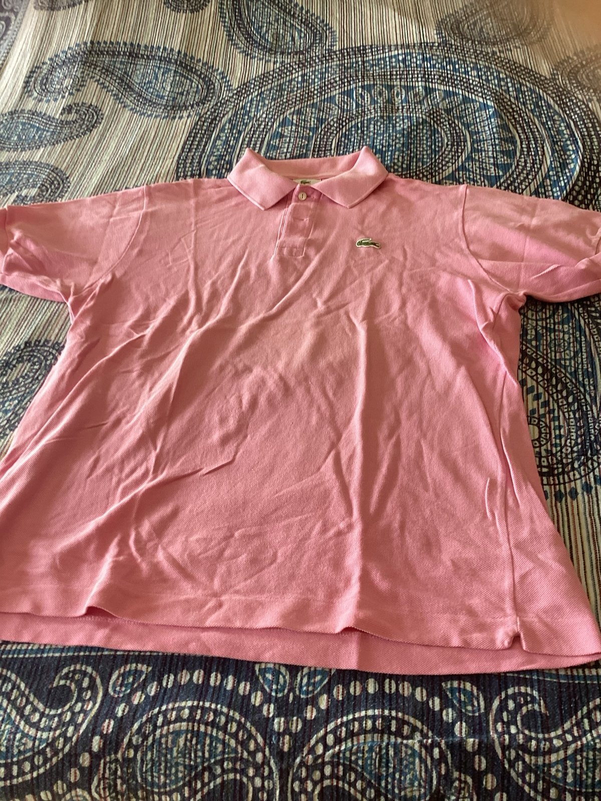 Lacoste Polo Shirt Roze Maat L, Ophalen of Verzenden, Gedragen, Maat 52/54 (L), Roze