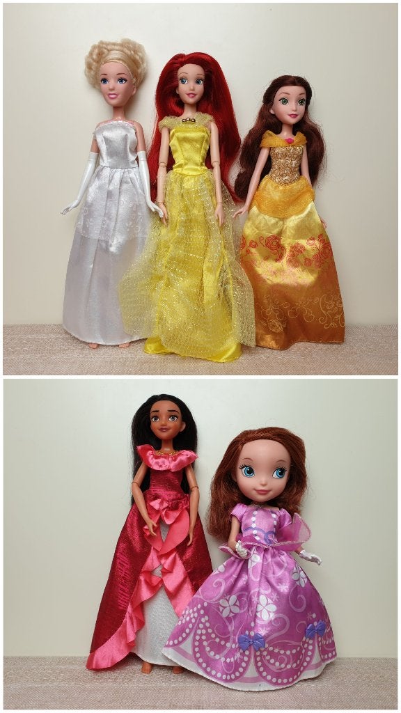 Poppen set Disney poppen Disney Sofia Disney Elena of Avalor, Verzamelen, Ophalen, Zo goed als nieuw, Pop
