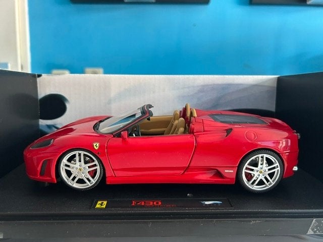 FERRARI F430 SPIDER 1:18 HOT WHEELS ELITE, Hobby en Vrije tijd, Ophalen of Verzenden, Zo goed als nieuw, Auto, Hot Wheels