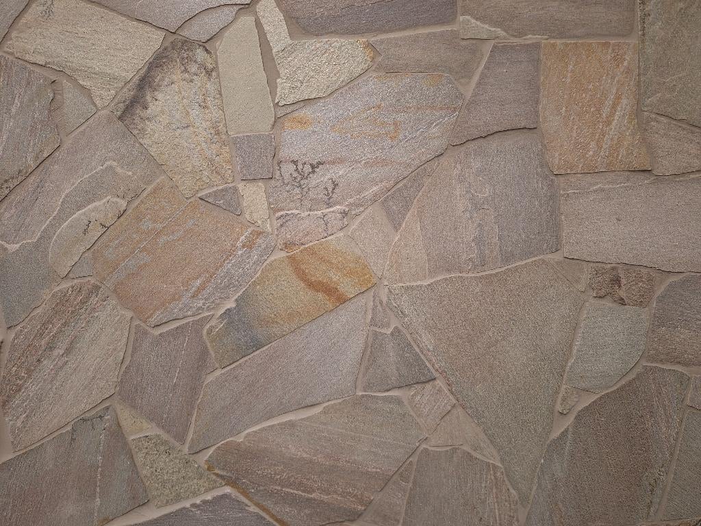 muurbekleding flagstones Brasil Green Kwartsiet € 37,95 p/m2, Tuin en Terras, Ophalen of Verzenden, Nieuw, Overige typen