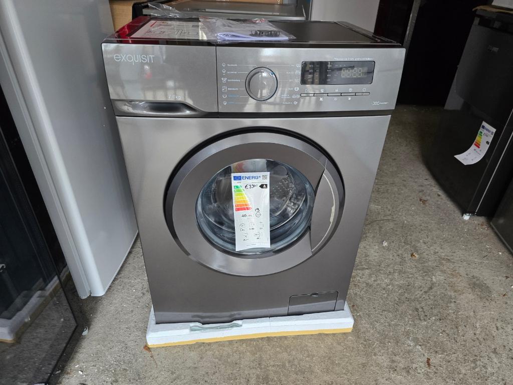 Nieuwe grijze 7 kg 1400 T wasmachine inverter m duits model, Nieuw, Ophalen of Verzenden, Voorlader, Energieklasse A of zuiniger