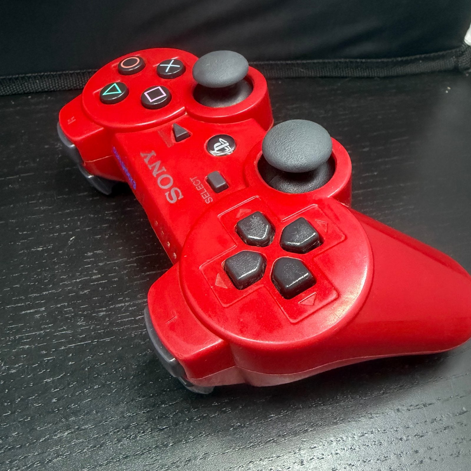 Rode Sony PlayStation 3 Controller - Gebruikt, Ophalen of Verzenden, X, V, S