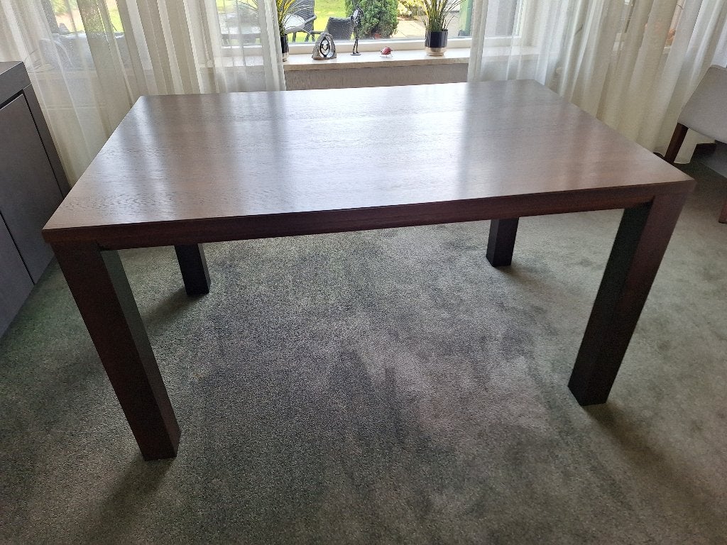 Eettafel  Montana, Ophalen, 100 tot 150 cm, Eikenhout, 50 tot 100 cm