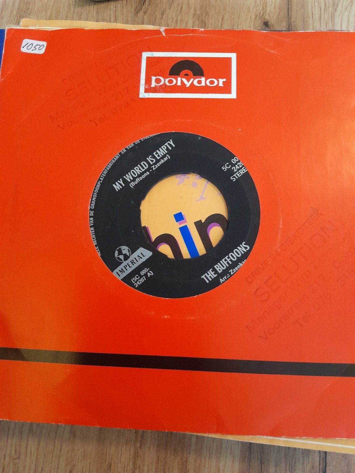 the buffoons 7inch my world is empty, Cd's en Dvd's, Ophalen of Verzenden, Zo goed als nieuw, Pop