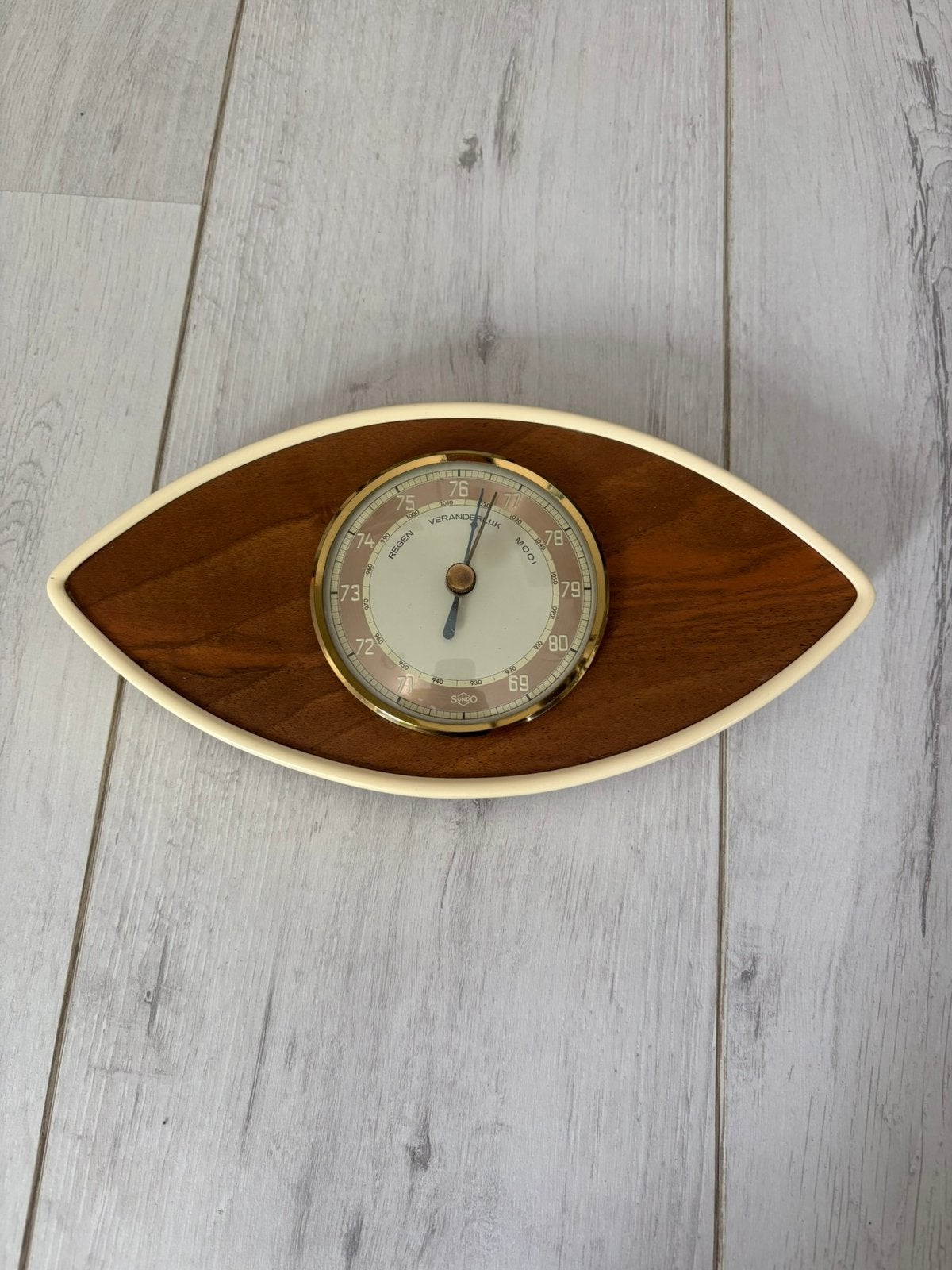 Vintage Sundo Barometer - Jaren ‘60, Audio, Tv en Foto, Weerstations en Barometers, Ophalen of Verzenden, Zo goed als nieuw