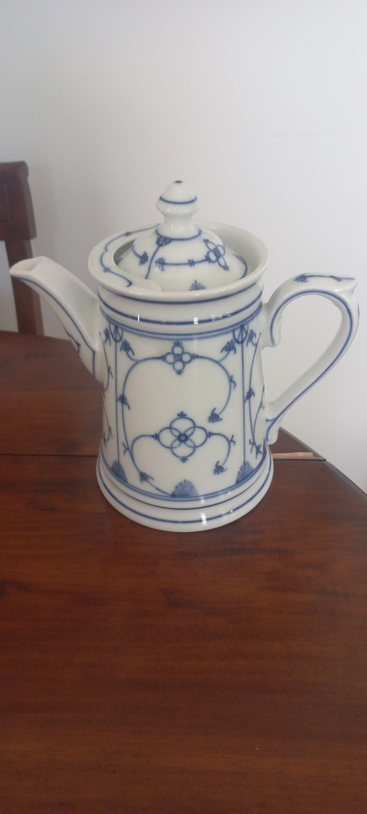 Antieke Jäger Blau Saks theepot/koffiepot, Antiek en Kunst, Antiek | Servies los, Ophalen of Verzenden