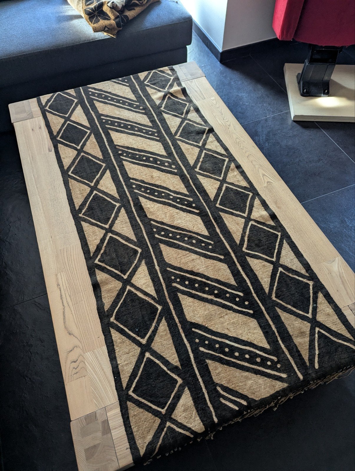 Handgemaakte Bogolan Mud Cloth uit Mali (4 stuks), Ophalen of Verzenden