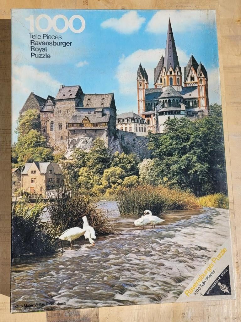 Legpuzzel 1000 stukjes afbeelding Limburg a/d Lahn Duitsland, Ophalen of Verzenden, 500 t/m 1500 stukjes, Gebruikt, Legpuzzel