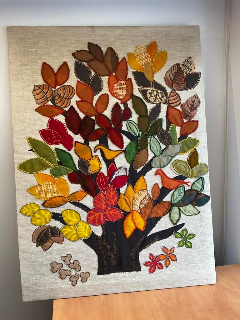 Kunstwerk van vilt, erg mooi, 85cmx62cm ongev., Ophalen of Verzenden