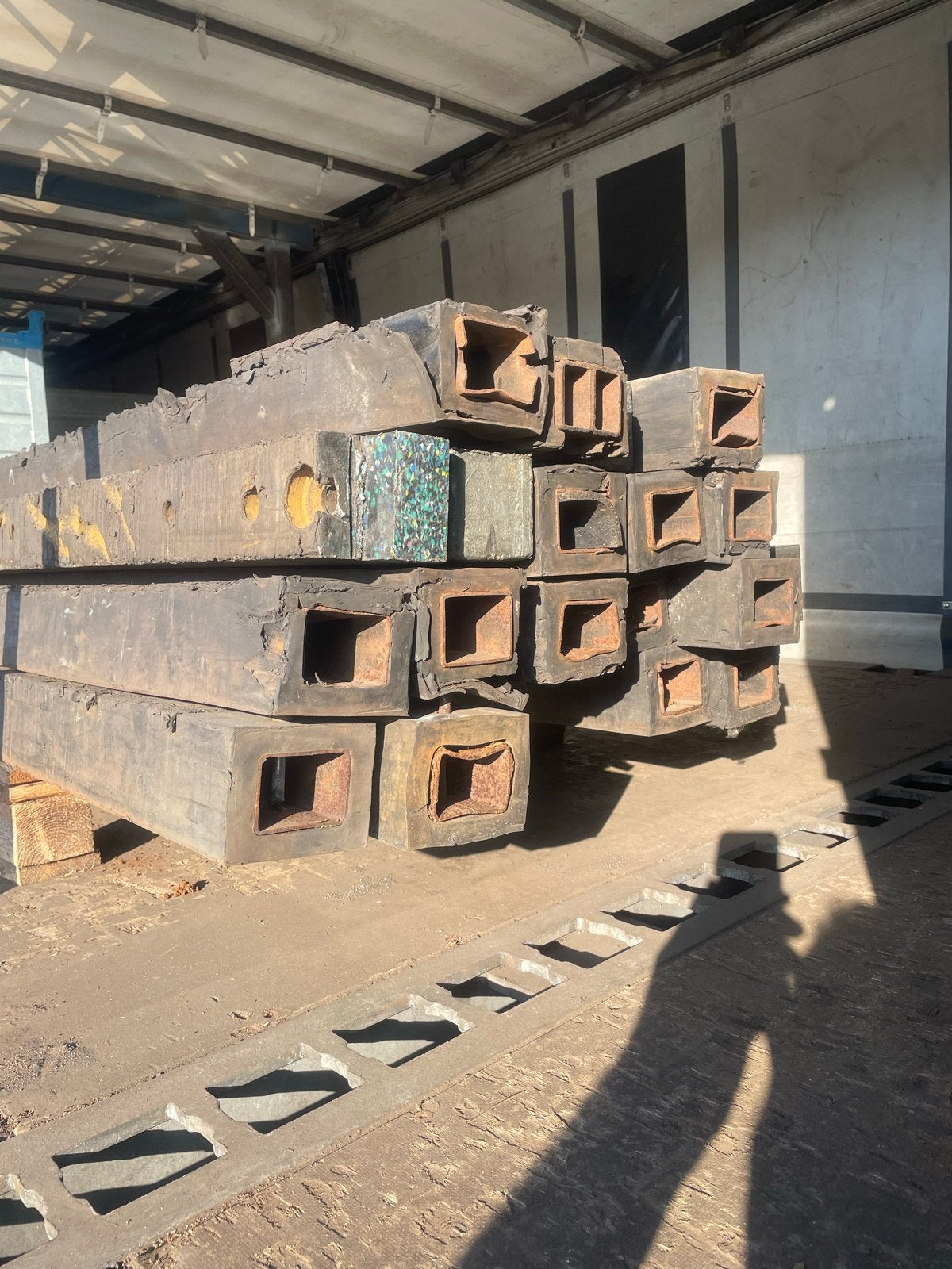 Stophout rubber met stalen koker 2.50m, Doe-het-zelf en Verbouw, Ophalen, Gebruikt
