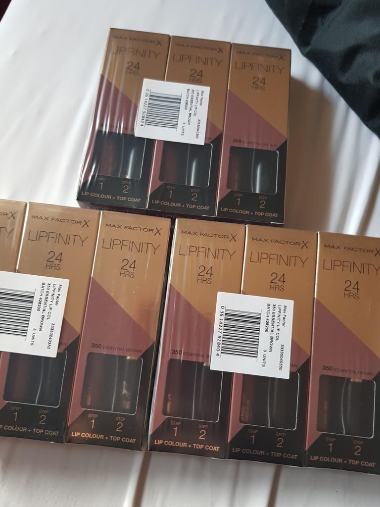10 stuks maxfactor lipfinity zonder topcoat nr 350, Sieraden, Tassen en Uiterlijk, Uiterlijk | Cosmetica en Make-up, Ophalen of Verzenden