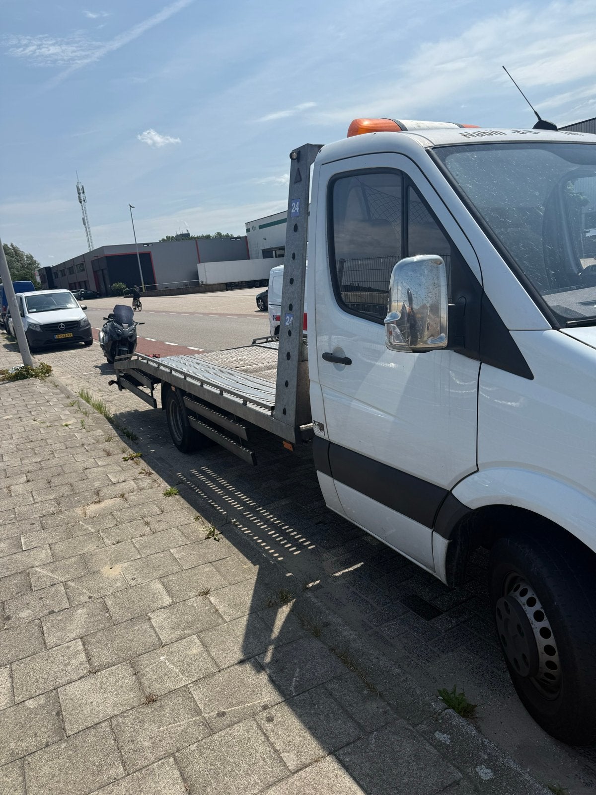 Sprinter Oprijwagen 316 2013 dubbellucht, Euro 5, 3500 kg, 129 pk, Wit