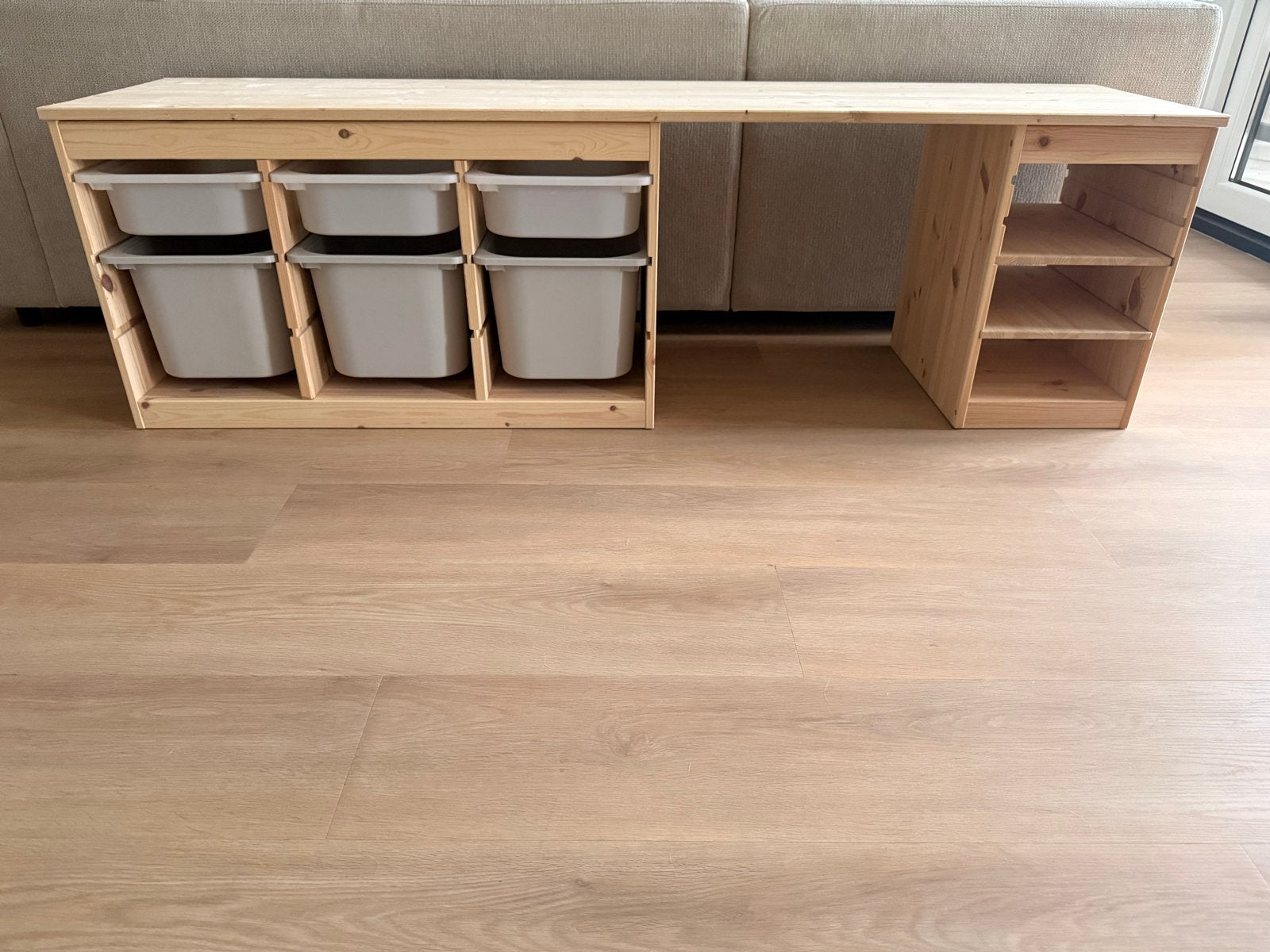 IKEA TROFAST opbergkast / speeltafel grenen 180 cm, Ophalen, Gebruikt, Kast