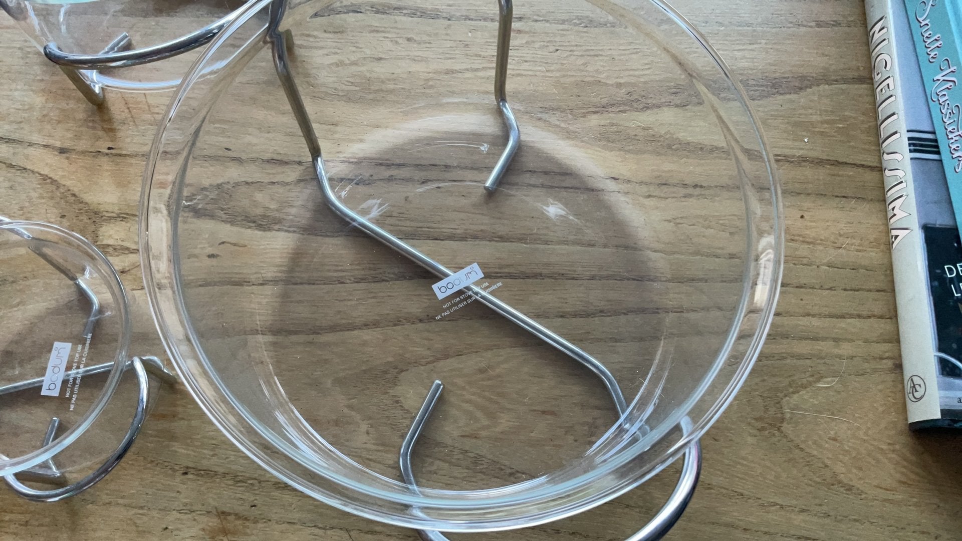 Bodum schalen in metalen houders 3 stuks glas , Hot Pot set, Huis en Inrichting, Overige materialen, Ophalen of Verzenden, Overige stijlen