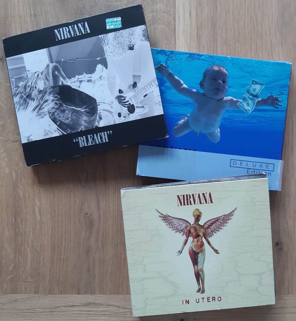 NIRVANA - Bleach, Nevermind & In utero (3x Deluxe 2CD sets), Cd's en Dvd's, Cd's | Rock, Zo goed als nieuw, Poprock, Ophalen of Verzenden