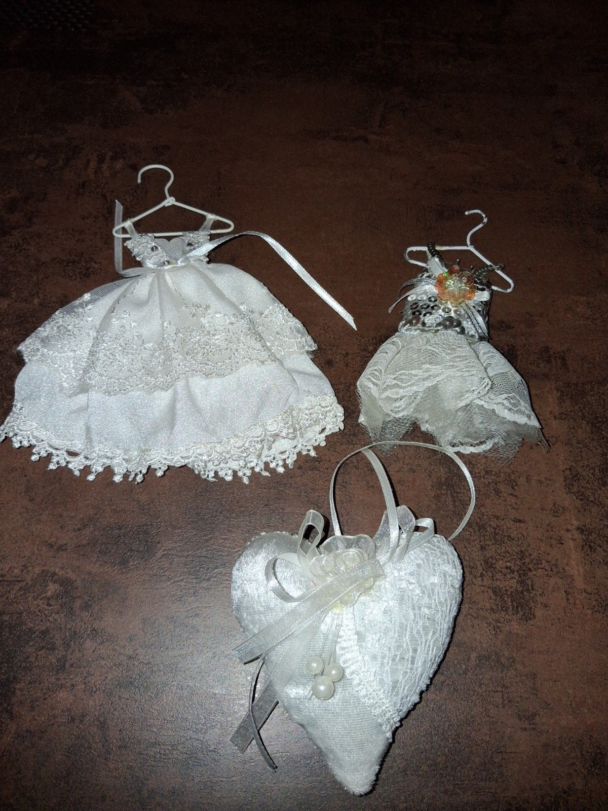 3 Prachtige Witte Brocante Decoraties, Antiek en Kunst, Curiosa en Brocante, Ophalen of Verzenden