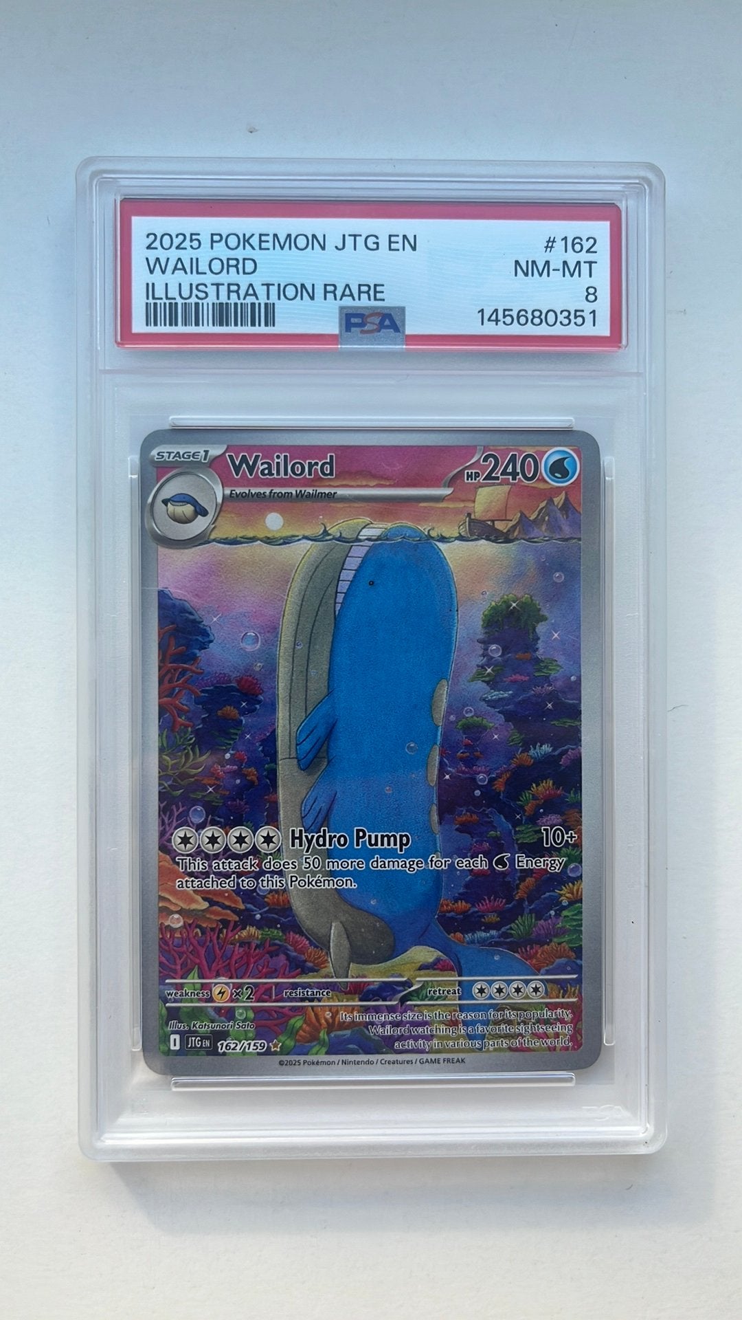 Wailord PSA 8, Ophalen of Verzenden, Zo goed als nieuw