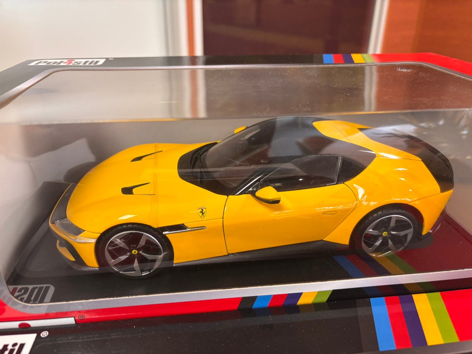 Ferrari 12 Cilindri giallo Modena Polistil 1:18 ! C4F, Overige merken, ., Nieuw, Ophalen of Verzenden