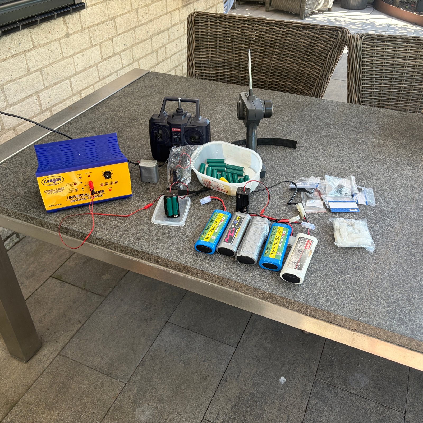RC Zeilboot & Speedboot Set met Lader en Accessoires, Ophalen, Gebruikt, Groter dan 1:32, Overige merken