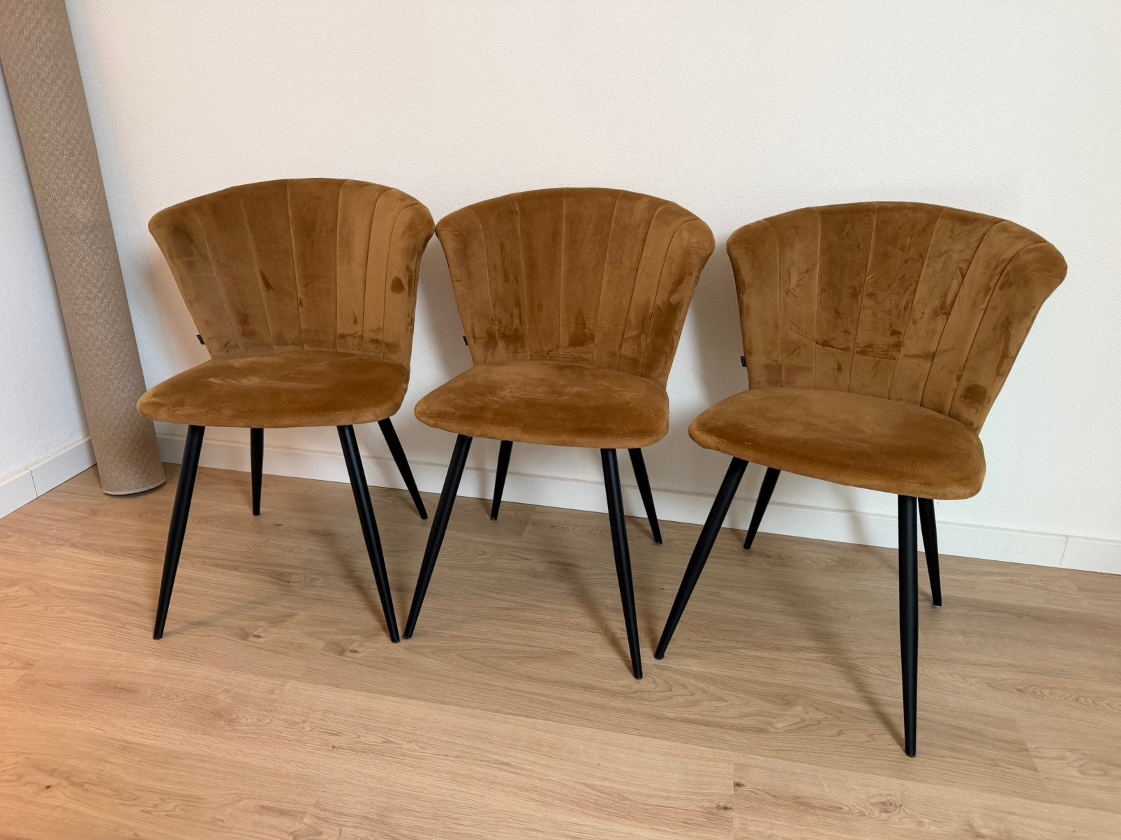 Goossens eetkamerstoel Dalie (3stuks), Ophalen, Gebruikt, Bruin, Drie