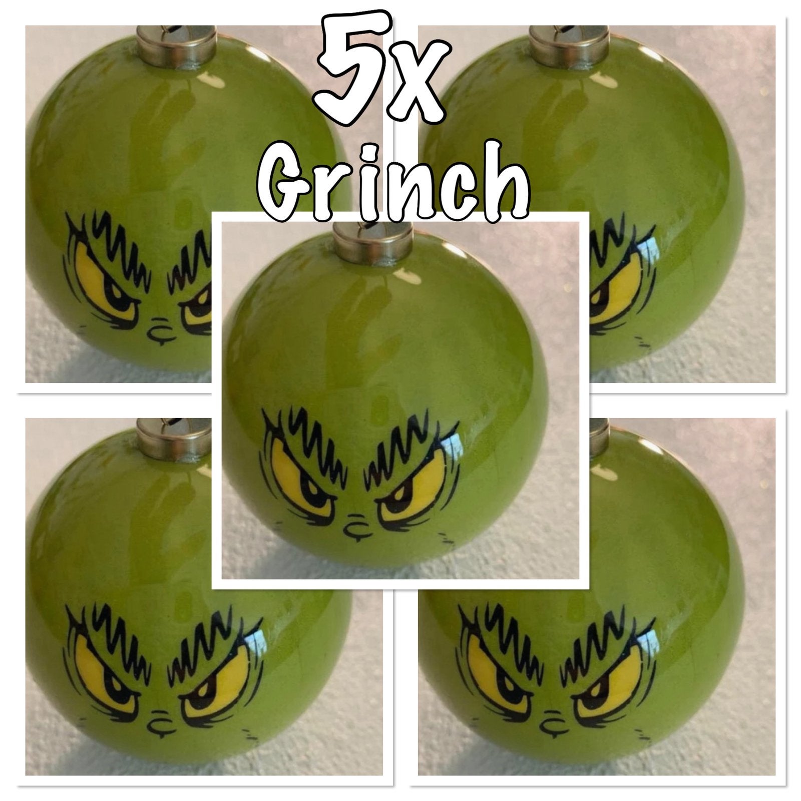 5 The Grinch kerstballen, Diversen, Ophalen of Verzenden, Nieuw