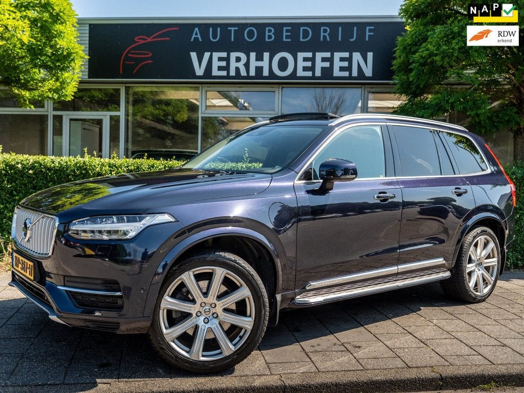 Volvo XC90 2.0 T8 Twin Engine AWD Inscription | 7PERS | HOUT, Auto's, Volvo, Bedrijf, Te koop, XC90, 360° camera, 4x4, ABS, Achteruitrijcamera