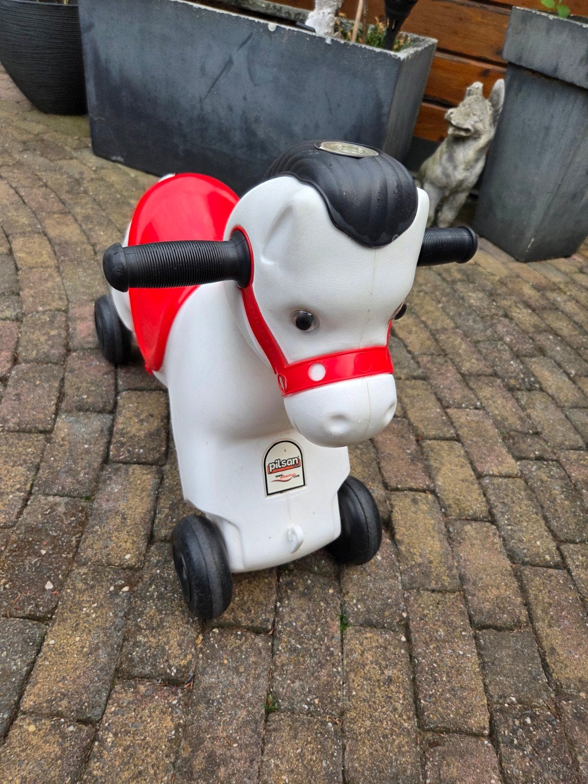 paard met geluid, Ophalen, Gebruikt