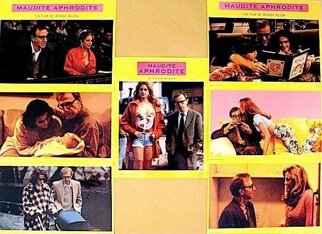MIGHTY   APHRODITE      lobbycard set., Verzenden, Nieuw, A4 of kleiner, Film en Tv