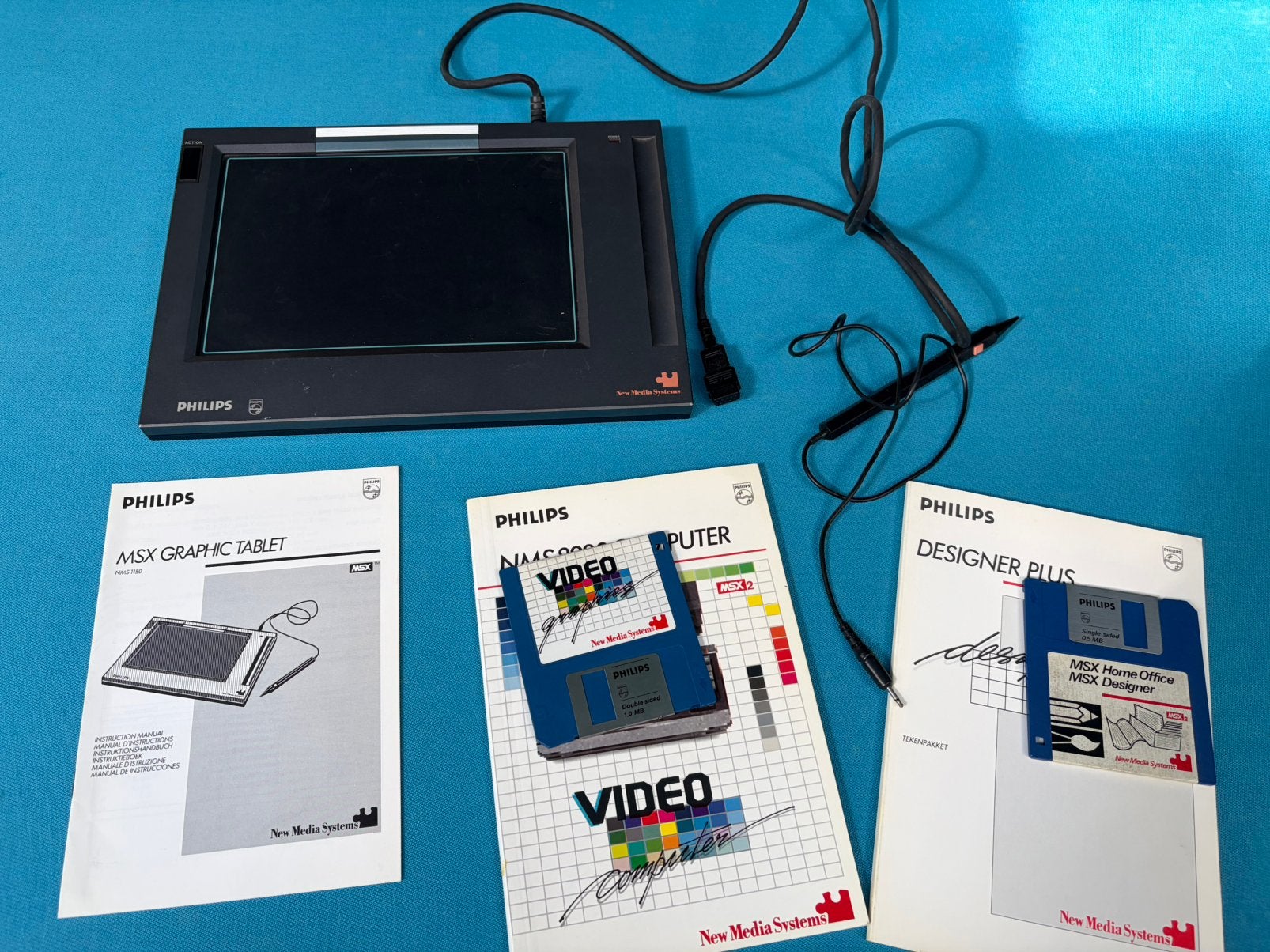 MSX Philips Graphic tekentablet met handleiding en software, Ophalen of Verzenden, Gebruikt