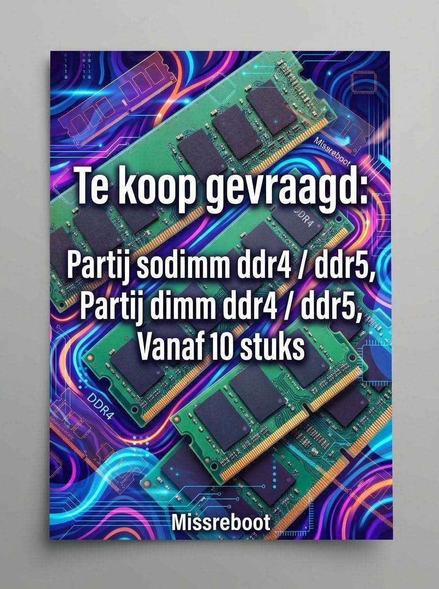 Gezocht: Partij SODIMM/DIMM DDR4/DDR5 RAM (vanaf 10 stuks), Computers en Software, Gebruikt, Gevraagd mini pc, DDR4, Ophalen of Verzenden