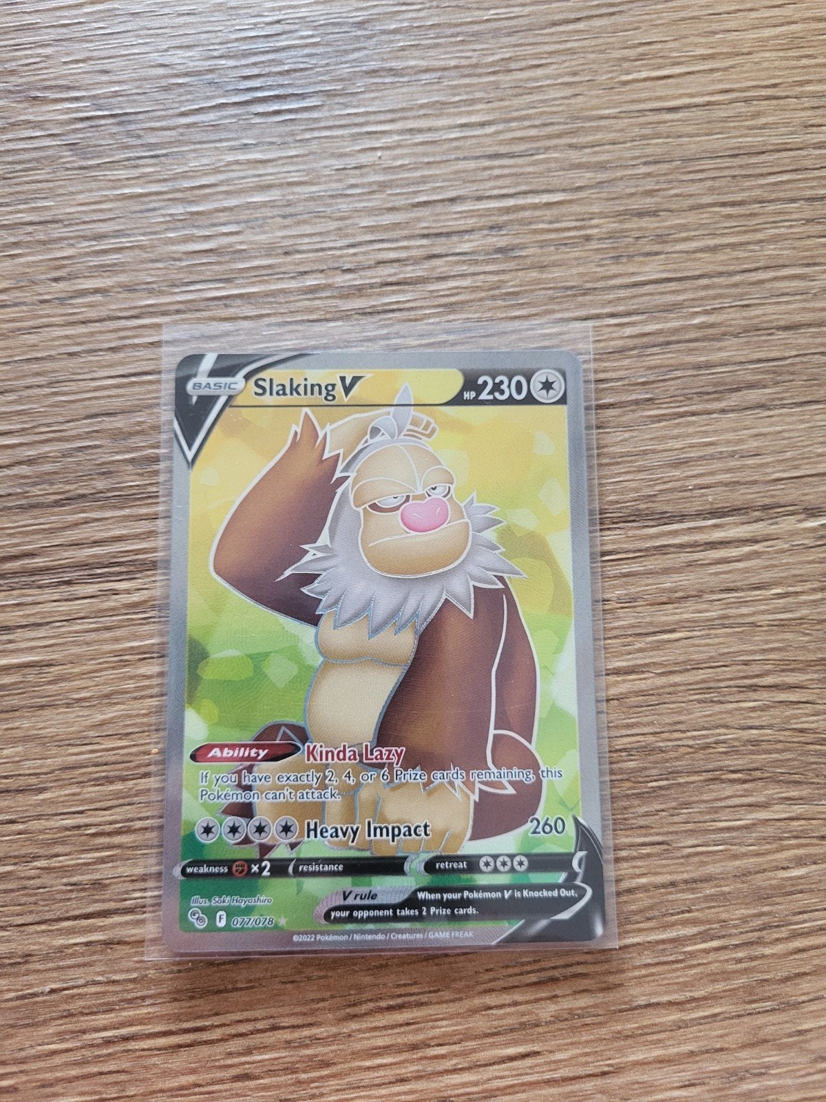 Pokémon Kaart: Slaking V (029/078) - Zo goed als nieuw, Hobby en Vrije tijd, Ophalen of Verzenden, Zo goed als nieuw, Losse kaart
