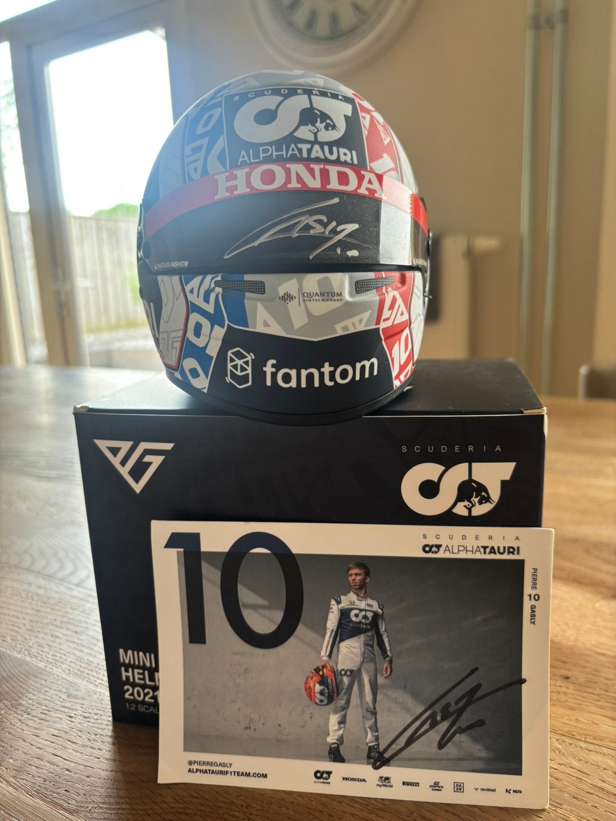 Pierre Gasly signed mini helmet France 2021 1:2, Ophalen of Verzenden, Nieuw zonder kaartje, Integraalhelm, Overige merken