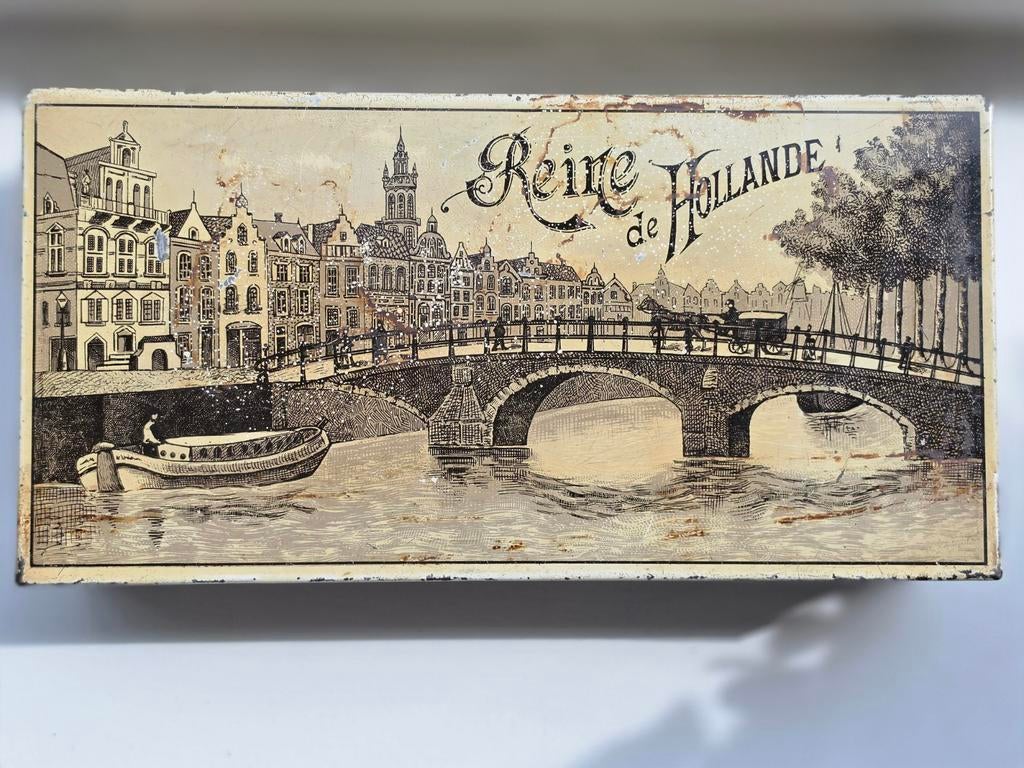 Reine de Hollande Koningin Wilhelmina sigaren blik, Ophalen of Verzenden, Gebruikt, Overige