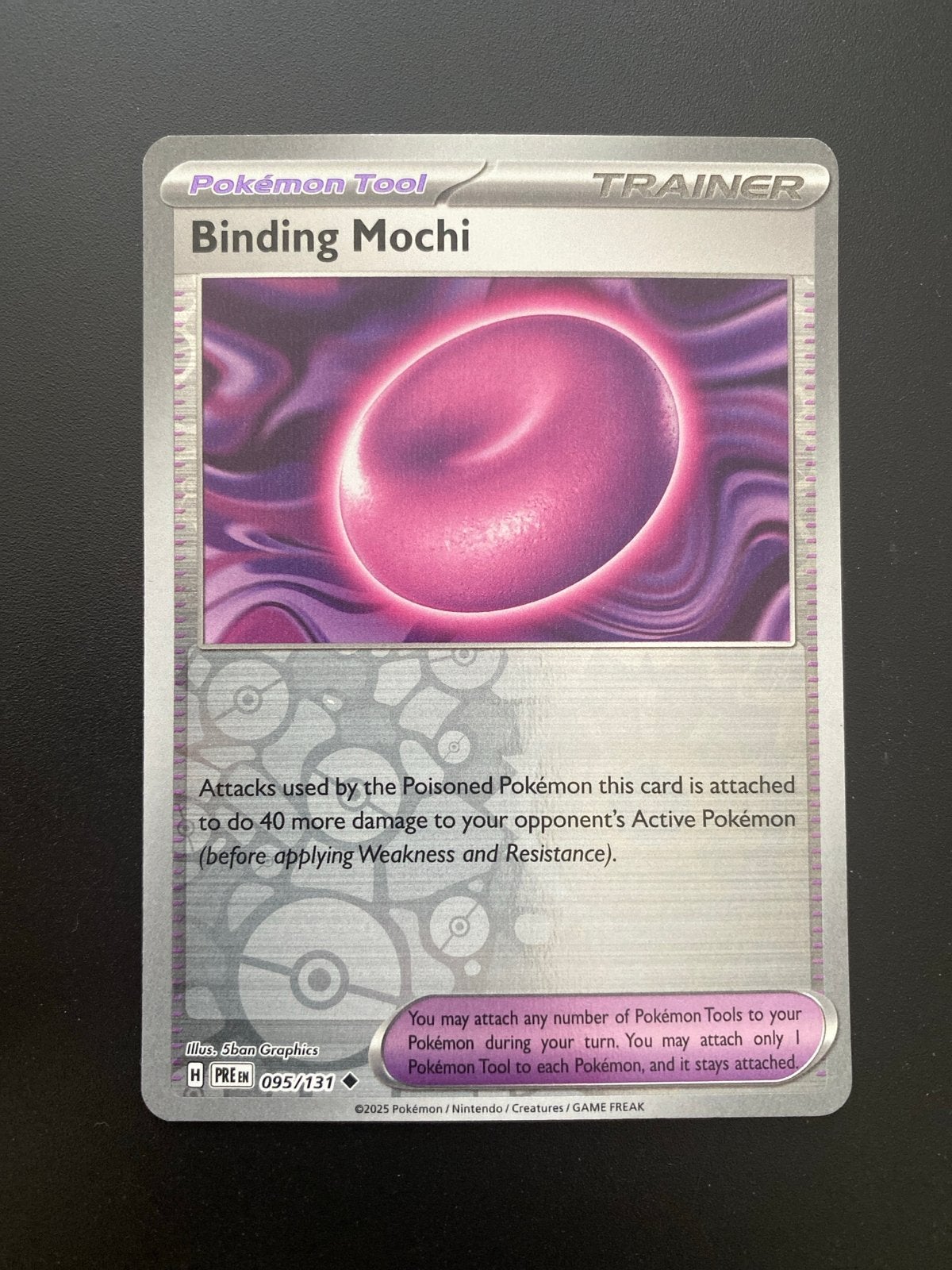 Binding Mochi 095/131 Reverse Holo Prismatic Evolutions, Ophalen of Verzenden, Nieuw, Losse kaart, Foil