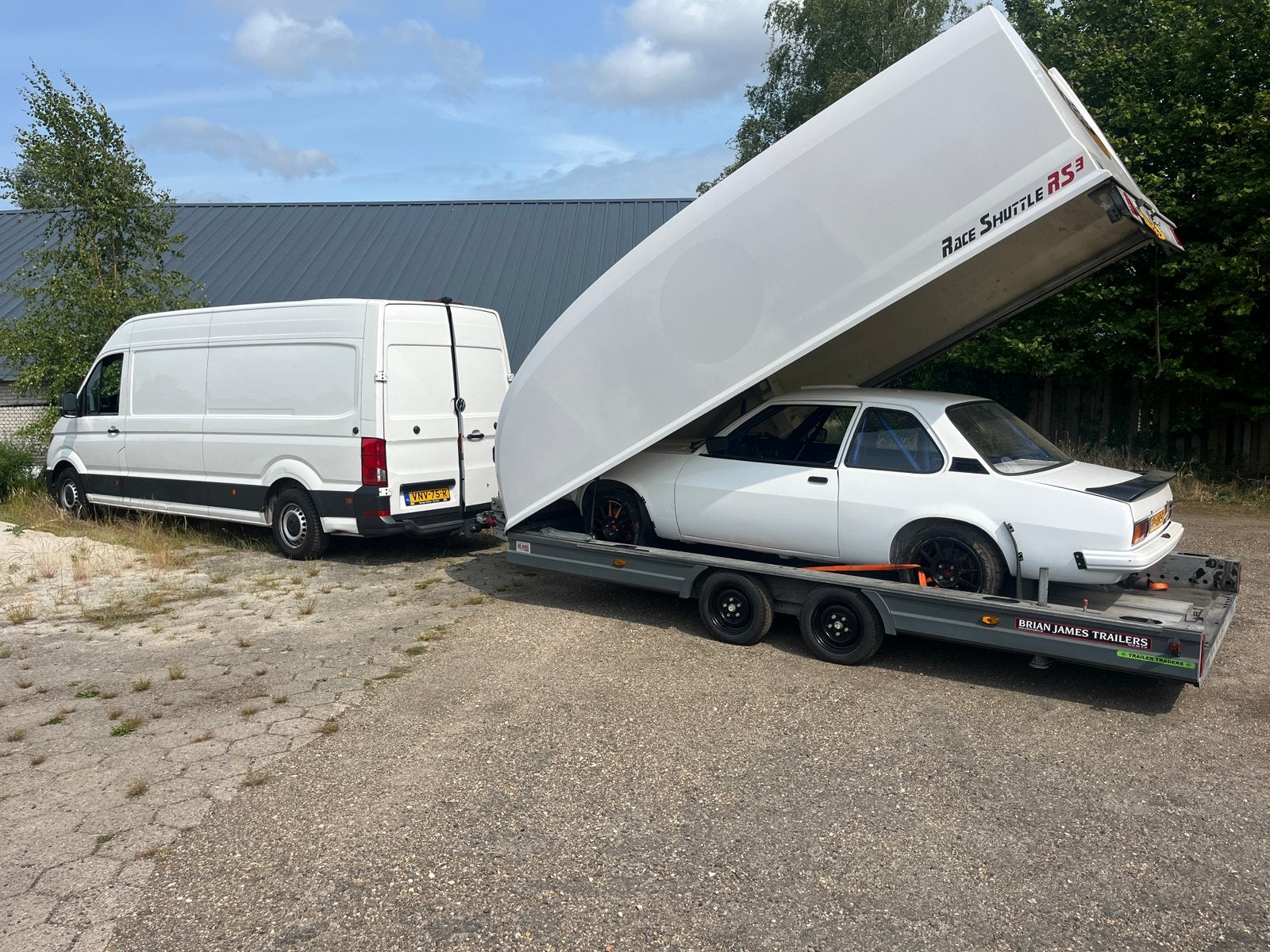 Brian james rs3 race trailer dichte aanhanger inc btw, Ophalen