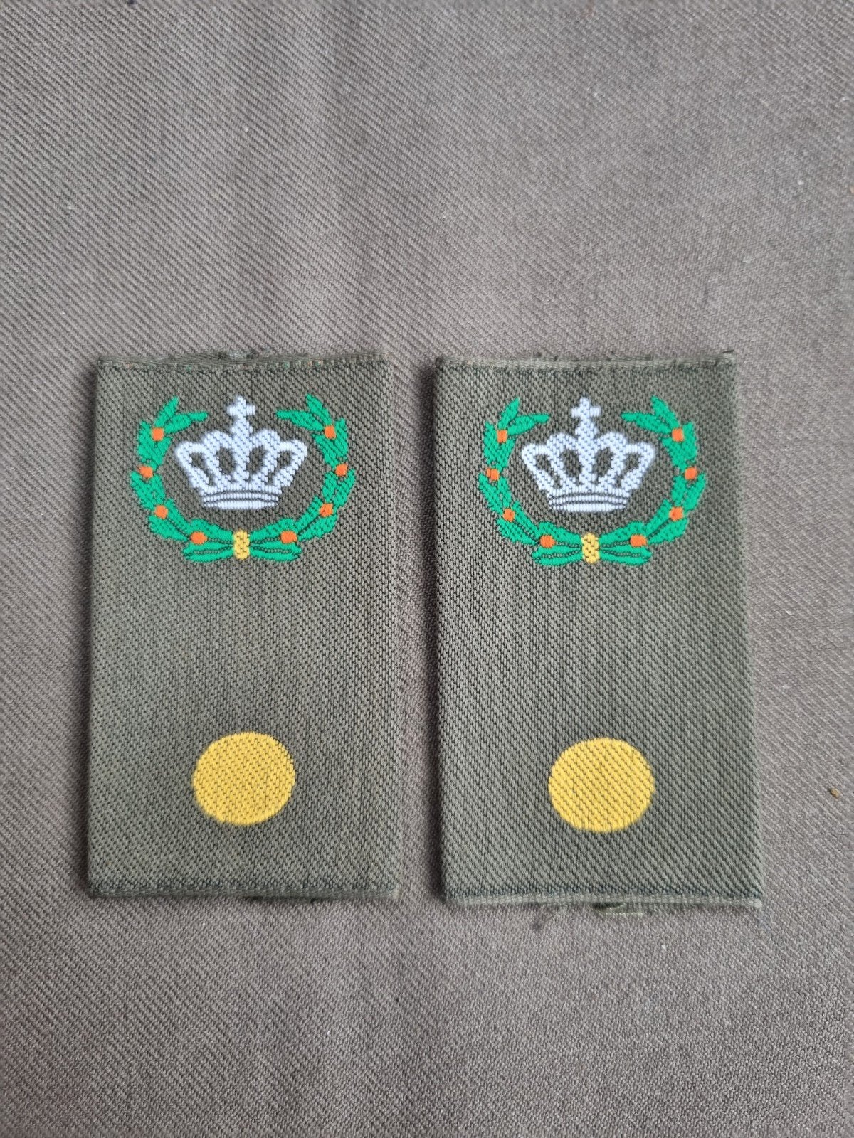 Rangen gvt Compagnies adjudant, Ophalen of Verzenden, Landmacht, Nederland, Embleem of Badge