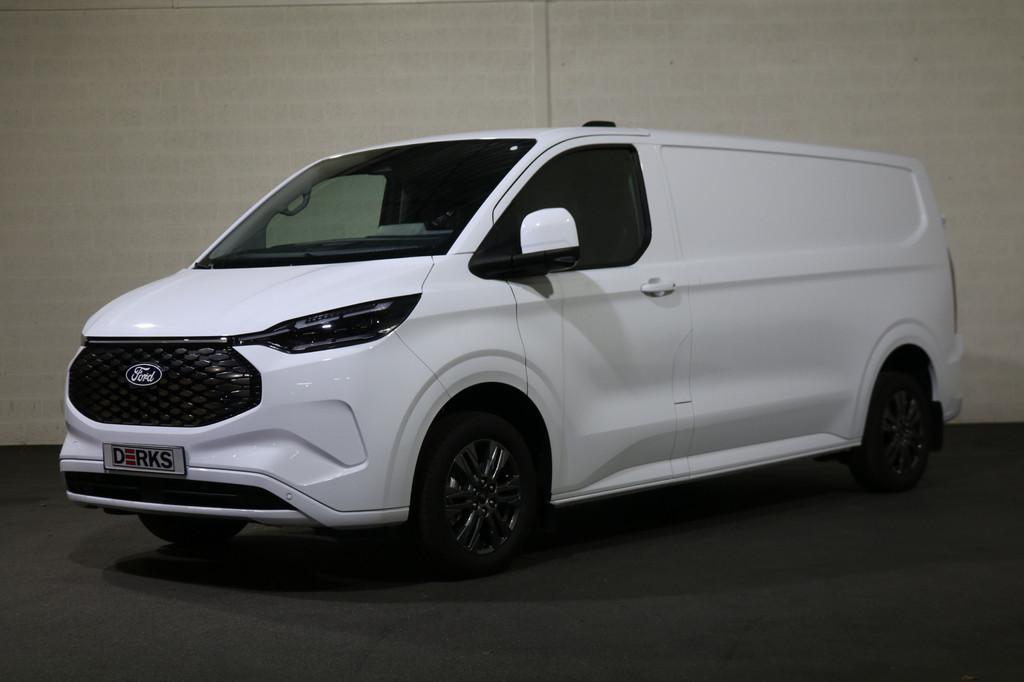 Ford E-Transit Custom 340 L2 H1 Limited 65 kWh 218pk Led 360, Auto's, Automaat, Gebruikt, Wit, Ford