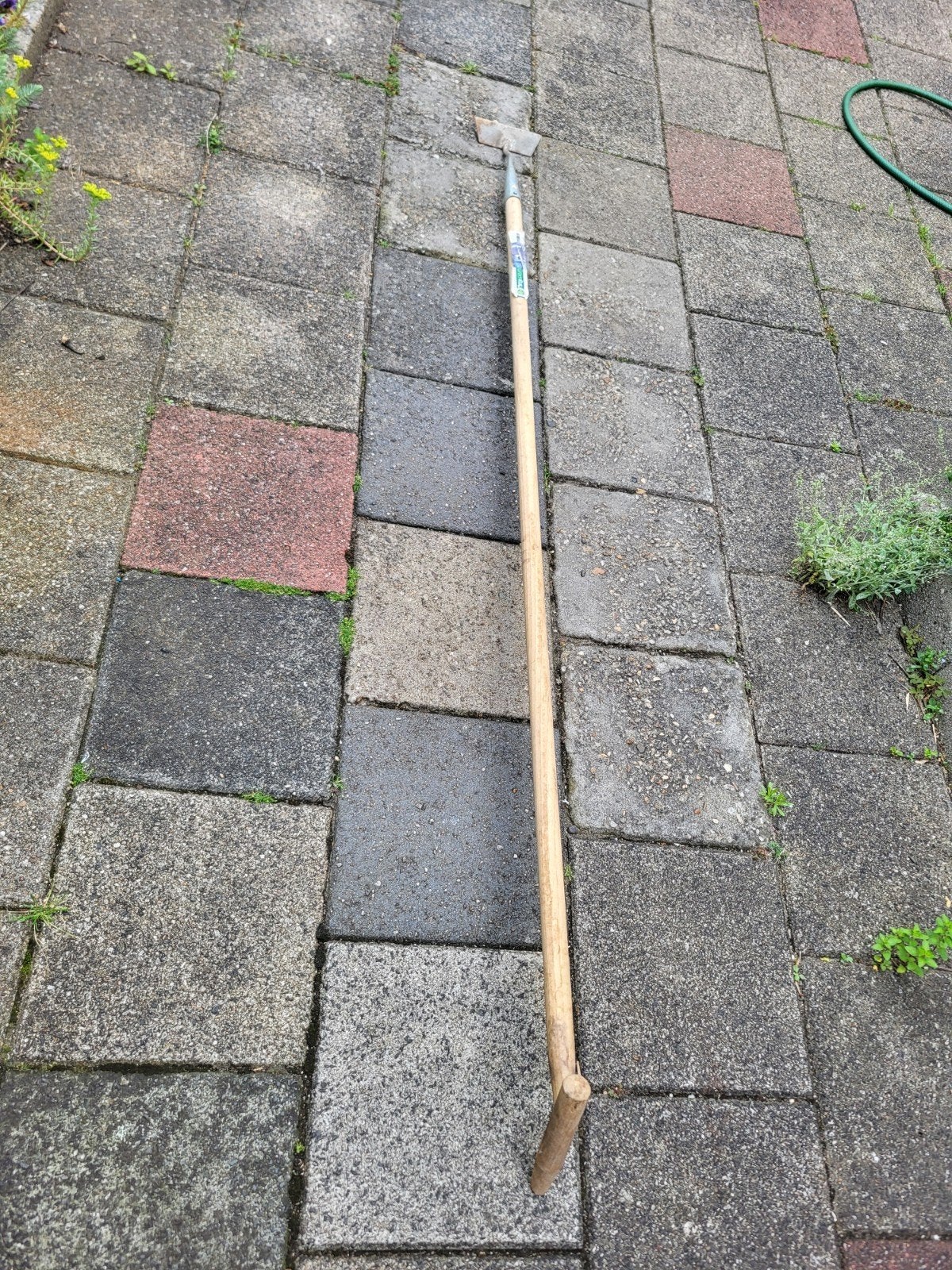 Groenrijk 14cm schoffel lengte 180cm z.g.a.n., Tuin en Terras, Hand-tuingereedschap, Ophalen, Zo goed als nieuw, Schoffel, Groenrijk