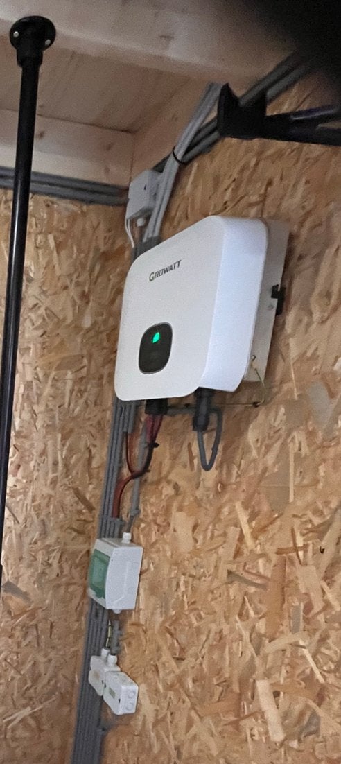 Growatt MIN 2500 TL-XH Omvormer, Doe-het-zelf en Verbouw, Ophalen of Verzenden, Zo goed als nieuw, Growatt, Omvormer
