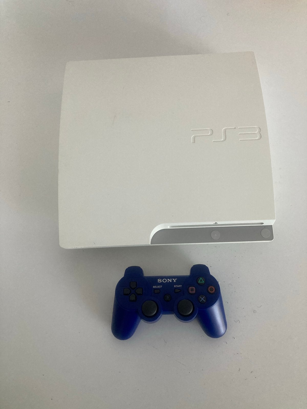 PlayStation 3 Slim 320 GB WIT, Spelcomputers en Games, Ophalen, Gebruikt, 320 GB, Met 1 controller