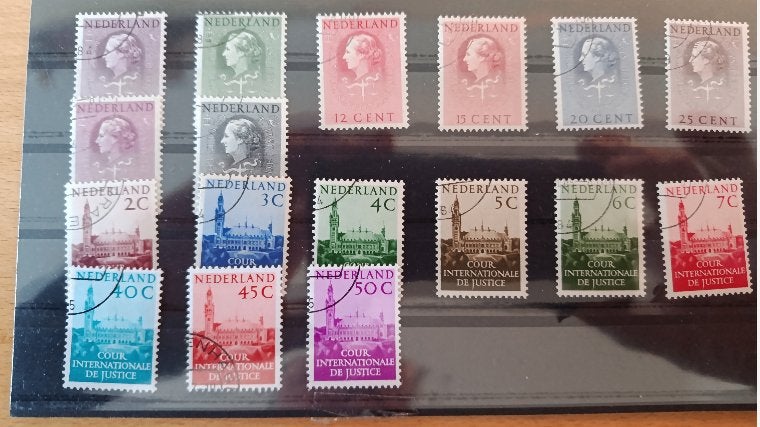 Court Int. de Justice - d27 t/m d43, Postzegels en Munten, Ophalen of Verzenden, Na 1940, Gestempeld