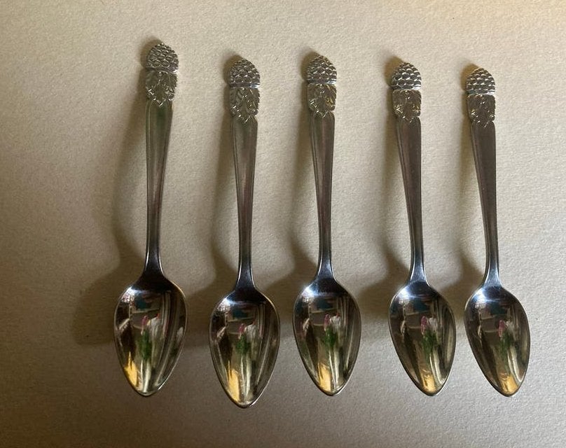 Set van 5 vintage likeur lepeltjes Braam, Gero Zilmeta, Ophalen of Verzenden