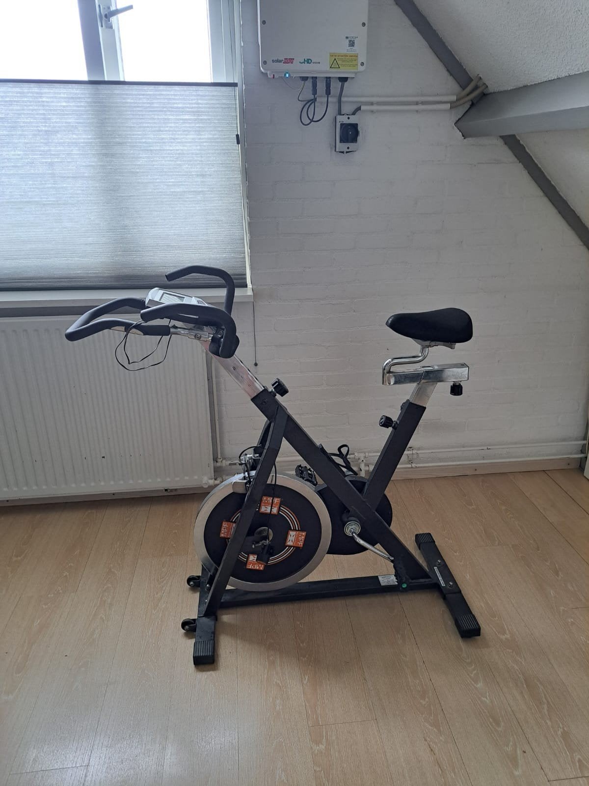 Hometrainer met verstelbare zithoogte en stuur, Gebruikt, Ophalen of Verzenden, Metaal, Benen
