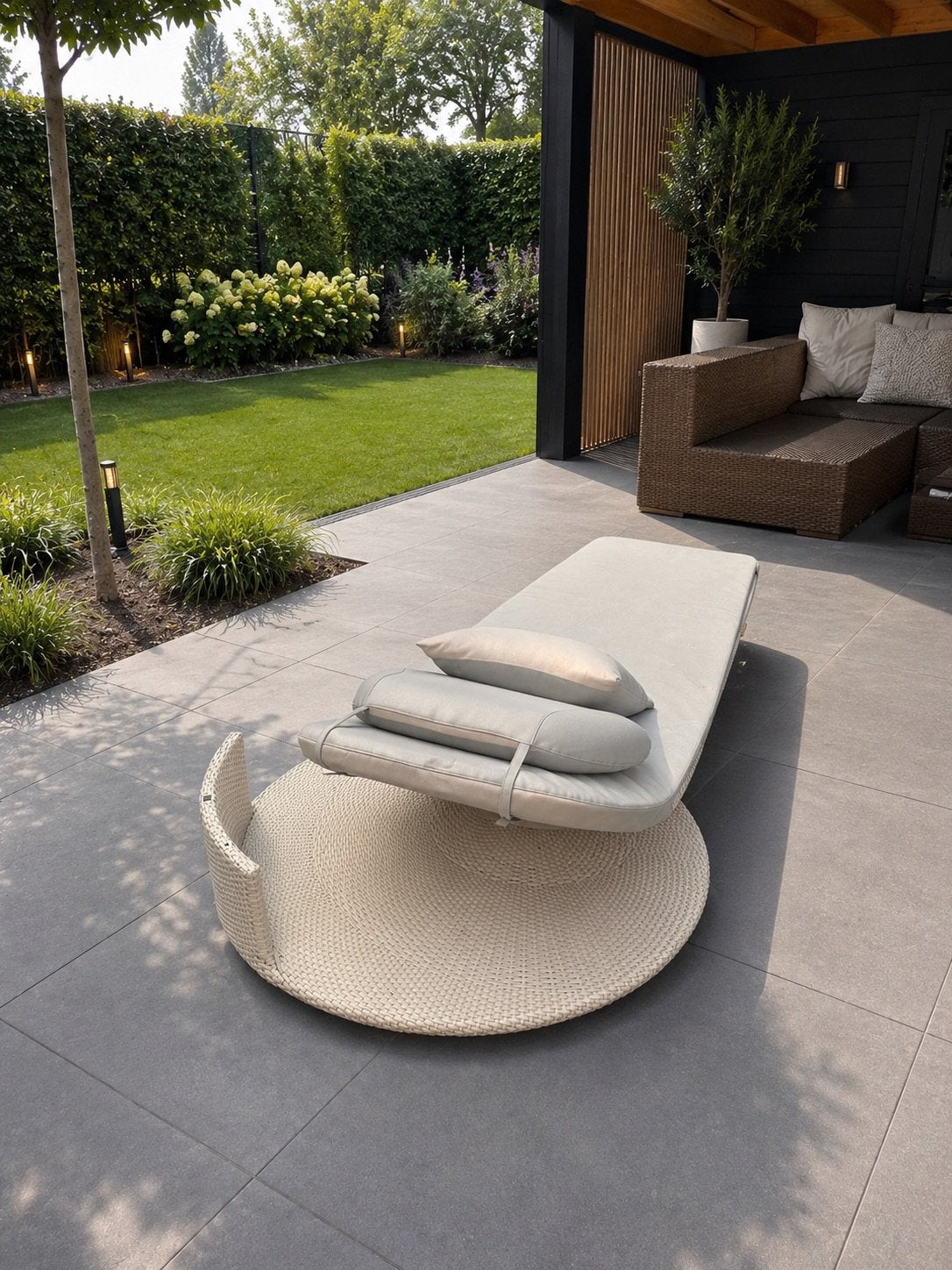 Dedon Summer Cloud ligbed, Ophalen, Zo goed als nieuw, Aluminium