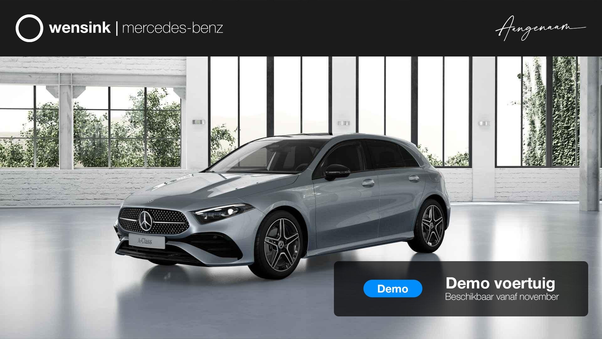 Mercedes-Benz A-klasse 180 Business Solution AMG | Panoramas, 136 pk, 4 cilinders, Bedrijf, Zilver of Grijs
